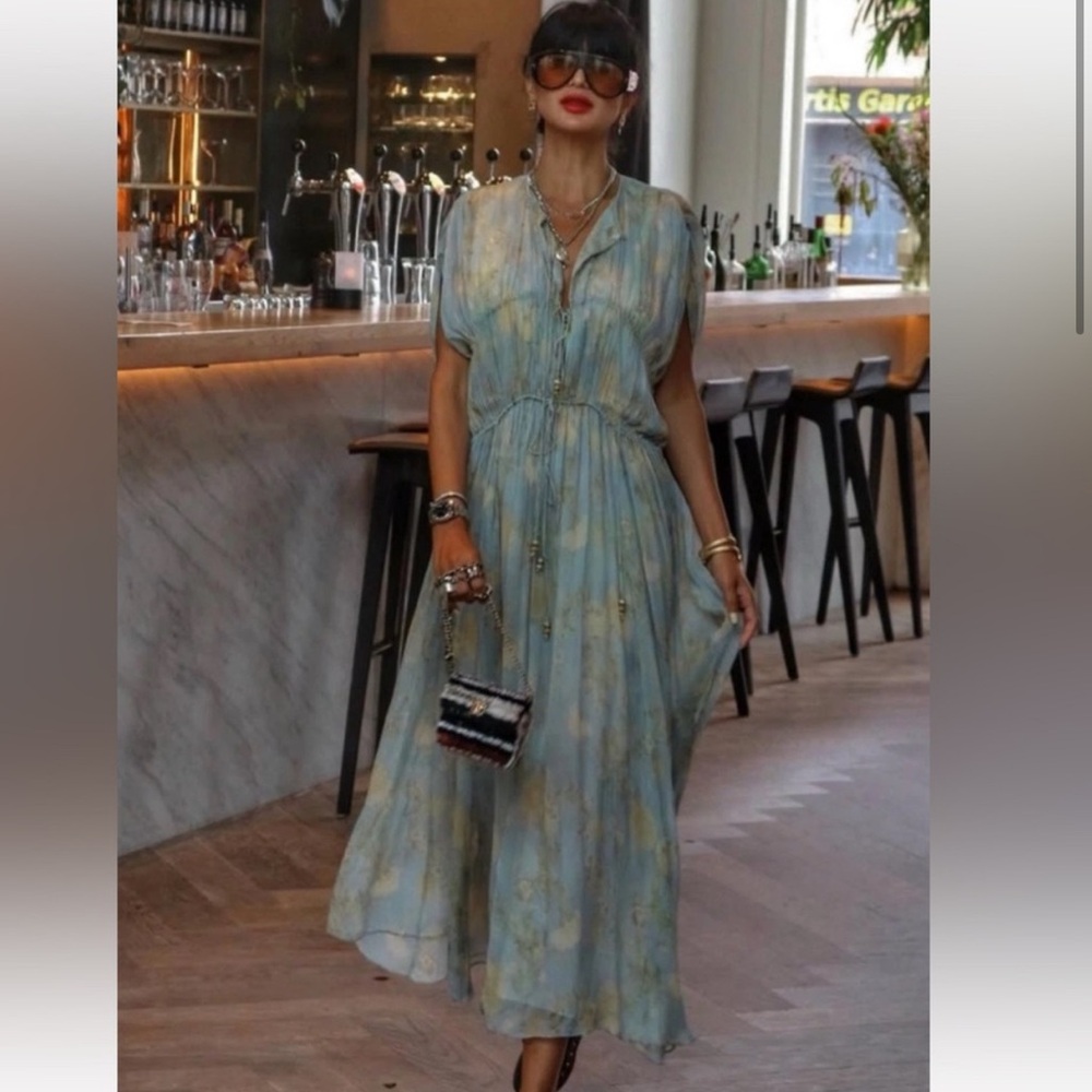Zara ZW COLLECTION PRINTED DRESS SIZE M